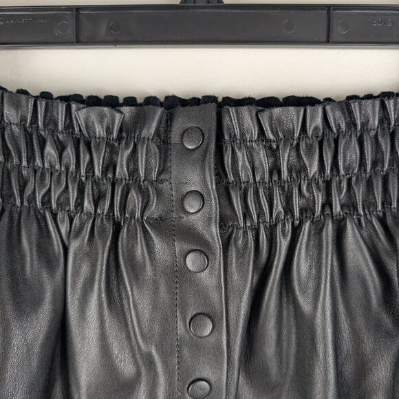 NWOT Faux Leather Mini Skirt Gothcore Biker Emo - Picture 2 of 4